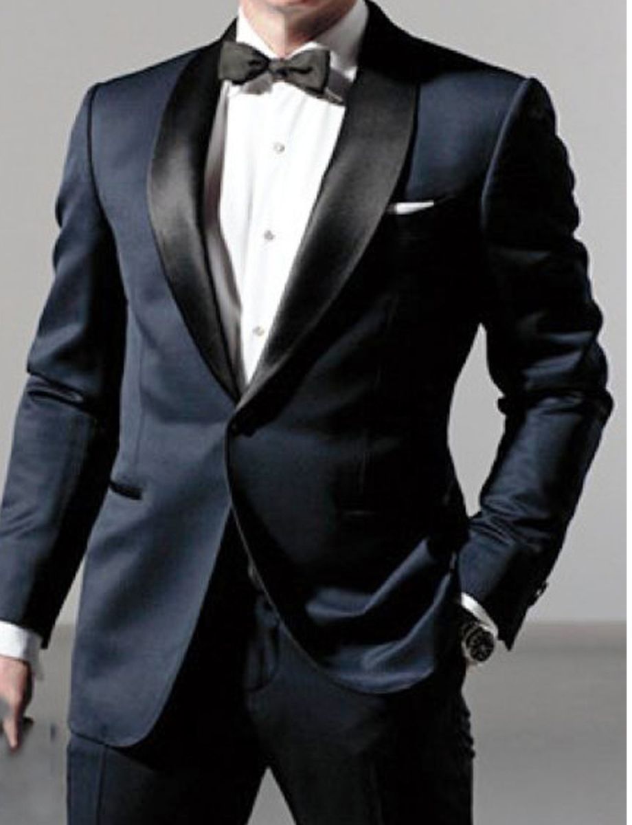 Black Men's Tuxedos Wedding Suit Formal Business Groomsman Party Prom  Custom | eBay